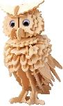 Medinė dėlionė G3 Gepetto Owl 324958, 17.3 cm, medžio