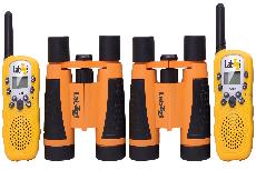 Žaislinė racija Levenhuk Walkie Talkie & Binoculars Set, 19 cm x 16 cm, geltona/oranžinė