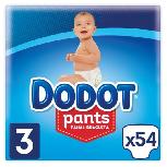 Sauskelnės-kelnaitės Dodot Pants Stages, 3 dydis, 6 - 11 kg, 54 vnt.