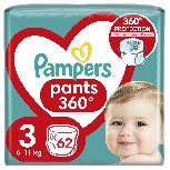 Sauskelnės-kelnaitės Pampers Pants, 3 dydis, 6 - 11 kg, 62 vnt.