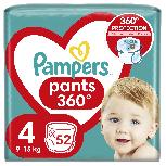 Sauskelnės-kelnaitės Pampers Pants, 4 dydis, 9 - 15 kg, 52 vnt.