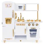 Vaikiška virtuvėlė EcoToys Big Wooden Kitchen, balta