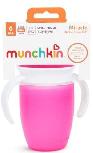 Vaikiškas puodelis Munchkin Miracle 360 01227202, 207 ml, 6+ mėn., plastikas, rožinė