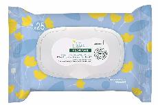 Drėgnos servetėlės Klorane Gentle Cleansing Wipes, 25 vnt.