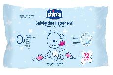 Drėgnos servetėlės Chicco Cleansing Wipes, 72 vnt.