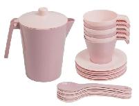 Žaisliniai virtuvės reikmenys Wader Cotton Candy Coffee Service, rožinė