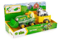 Žaislinis traktorius John Deere Build A Buddy Tractor With Wagon 47209, geltona/žalia