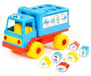 Žaislinė sunkioji technika Wader-Polesie Shape Sorter Truck Smurf 64370, raudona/geltona/žydra