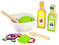 Žaisliniai virtuvės reikmenys, salotų rinkinys VIGA Salad Play Set 51605