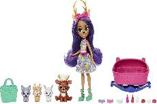 Lėlė Enchantimals Enchantimals Baby Beast Danessa Deer & Sprint HLK84, 15 cm