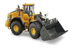 Žaislinis traktorius Bruder Volvo Wheel loader L260H 02458, juoda/geltona