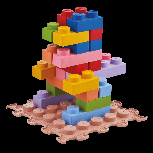 Kaladėlės Ortoto World of Sensory Soft Bricks