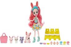 Lėlė Mattel Enchantimals Baby Beast Bree Bunny & Twist Bunny HLK85, 15 cm