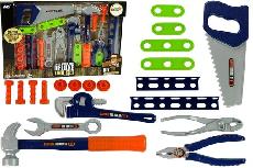 Žaislinis meistro įrankių rinkinys Nan Li Toys Deluxe Tool Set 9947, įvairių spalvų