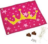 Vaikų žaidimų aikštelės priedas, vėliava 4IQ Princess Flag, 55 cm, rožinė