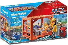 Konstruktorius Playmobil City Action Container Manufacturer 70774, plastikas