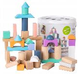 Kaladėlės EcoToys Wooden Blocks 2506