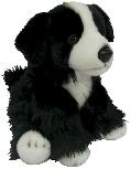 Pliušinis žaislas Smily Play Border Collie 84404BD, juodas, 30 cm