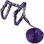 Petnešos Rogz Alleycat, 180 cm x 10 mm, violetinė