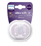 Čiulptukas Philips Avent Ultra Soft Deco, 0 mėn., violetinė