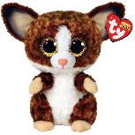 Pliušinis žaislas TY Beanie Boo Buddy Bush Baby Galago, rudas/baltas, 24 cm