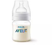 Kūdikių buteliukas Philips Avent Anti-Colic SCY100/01, 125 ml, 0 mėn., skaidri/balta