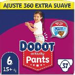 Sauskelnės-kelnaitės Dodot Pants Activity, 6 dydis, 15 kg, 37 vnt.