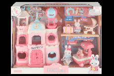 Rinkinys, žaidimų pilis su figūrėlėmis Bay Dreamy Bunny and Villa Playset