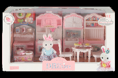 Rinkinys, žaislinė virtuvė su figūrėle Bay Dreamy Bunny and Kitchen Playset