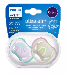 Čiulptukas Philips Avent Ultra Air, 0 mėn., geltona/žalia/rožinė