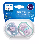 Čiulptukas Philips Avent Ultra Air, nuo 6 mėnesių, mėlyna/žalia/rožinė