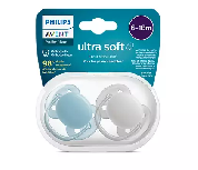 Čiulptukas Philips Avent Ultra Soft Neutral Ultra soft Neutral, nuo 6 mėnesių, mėlyna