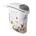 Dėžė gyvūnų ėdalui laikyti Curver Pets Collection/Cats, 23 l, balta