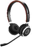 Belaidės ausinės Jabra Evolve 65 Duo MS, juoda/oranžinė