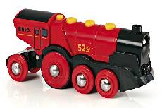 Lokomotyvas Brio World Mighty Red Action Locomotive 33592, raudona