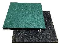 Guminė grindų danga žaidimų aikštelėms 4IQ Rubber Mat Surface, 50 cm x 50 cm x 2 cm, žalia