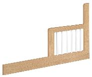 Lovytės tvorelė LittleSky Safety Rail, rudas/baltas, 120 cm x 55 cm