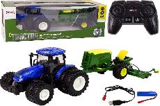 RC traktorius Lean Toys Alloy Farm Machine, 24 cm, 1:24