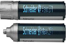 Teksto žymeklis Schneider Maxx 271 65S127154, 1 - 2 mm, sidabro