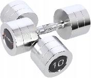 Svarmenų rinkinys HMS Chrome Dumbbells, 10 kg x 2 vnt.