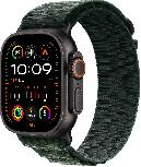 Išmanusis laikrodis Apple Watch Ultra 2 GPS + Cellular 49mm Dark Green Alpine Loop - Medium LV/EE, black titanium