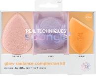 Veido valymo kempinė Real Techniques Glow Radiance Complexion Kit, 3 vnt.