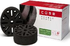 Presuotos anglies tabletės Cobb Cobblestones, kokosų riešutų kiautai, 2.4 kg, juoda, 6 vnt.