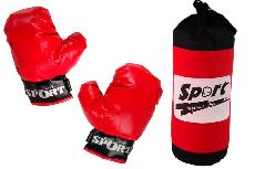 Vaikiškas bokso rinkinys Lean Toys Boxing Set, raudona