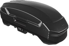 Automobilių stogo bagažinė Thule 3 XXL Low Black Glossy, juoda