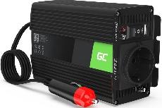 Įtampos keitiklis Green Cell Car Power Inverter 24V to 230V 150W/300W, juoda, 24 V