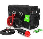 Įtampos keitiklis Green Cell Car Power Inverter Converter 12V to 230V, juoda, 230 V