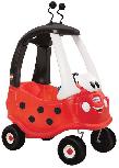 Paspiriamas automobilis Little Tikes Cozy Coupe Ladybird, baltas/juodas/raudonas