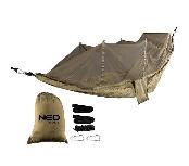 Hamakas NEO Hammock With Mosquito Net 6063123, žalias, 330 cm