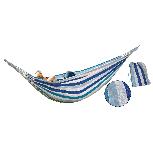 Hamakas Saska Garden Hammock 2 People, mėlynas/baltas, 250 cm